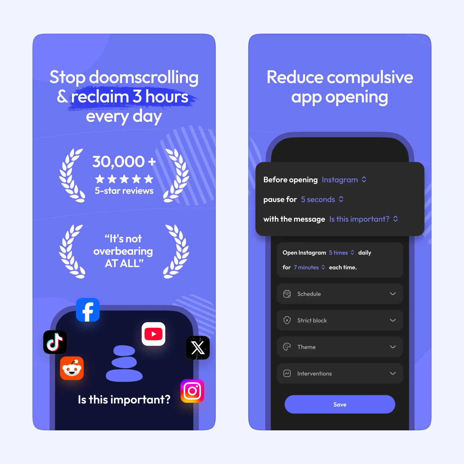 ScreenZen shows how it can reduce compulsive app opening.