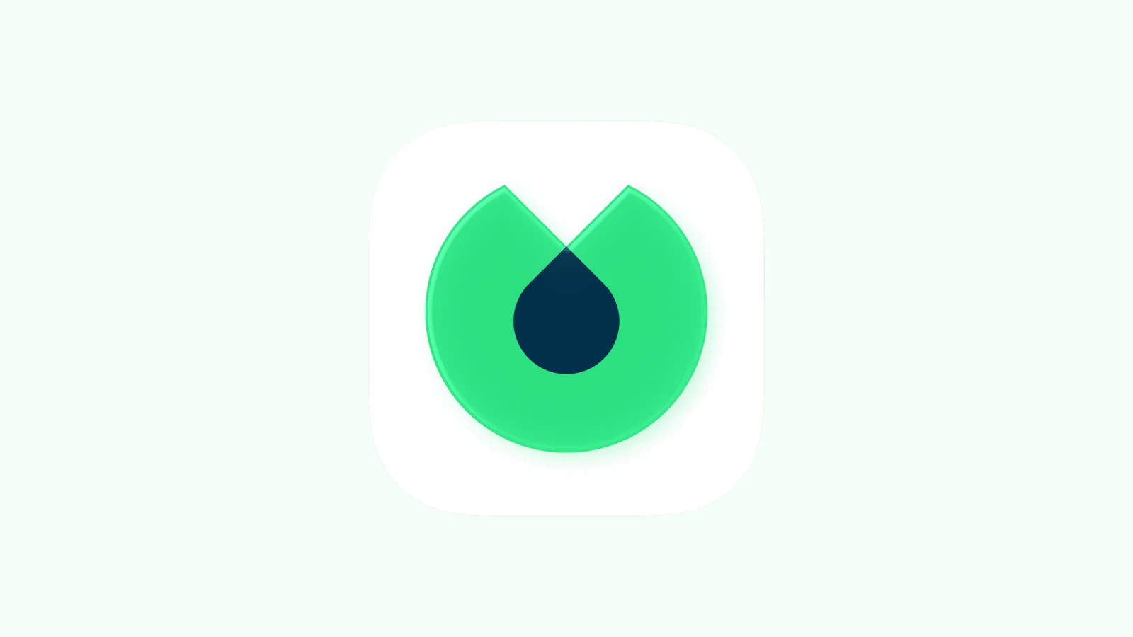 The Blinkist app icon centered on a pale green background