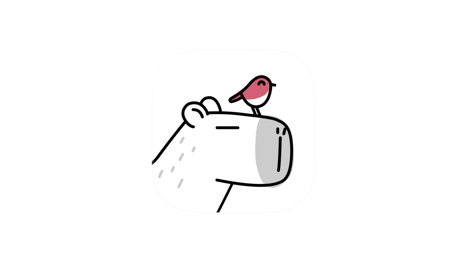 The Capy app icon centered on a pale tan background