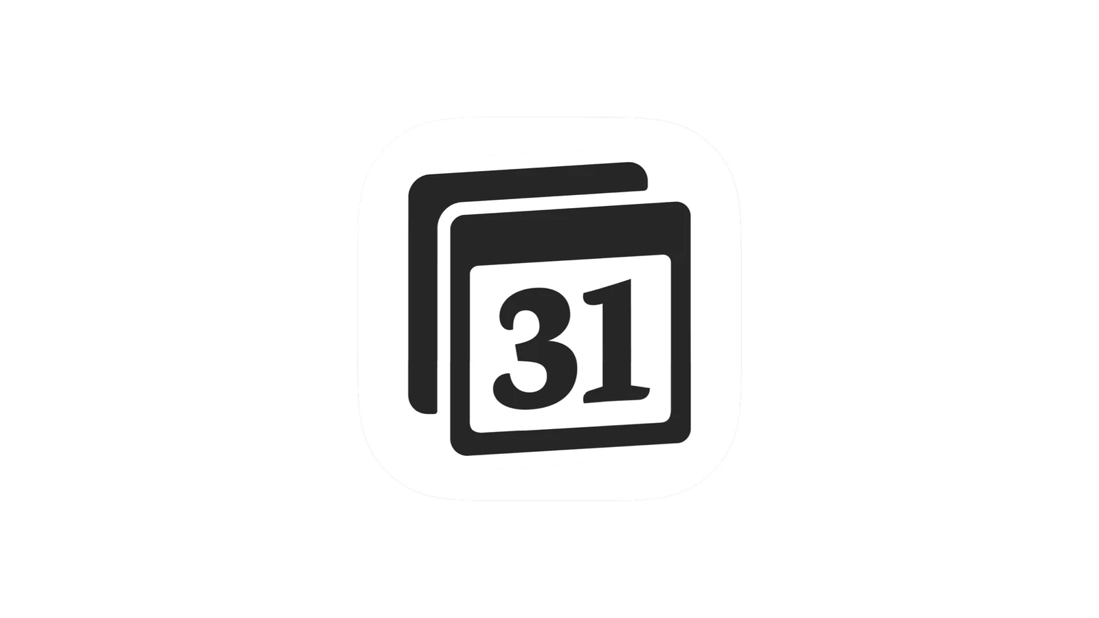 The Notion Calendar icon centered on a pale red background