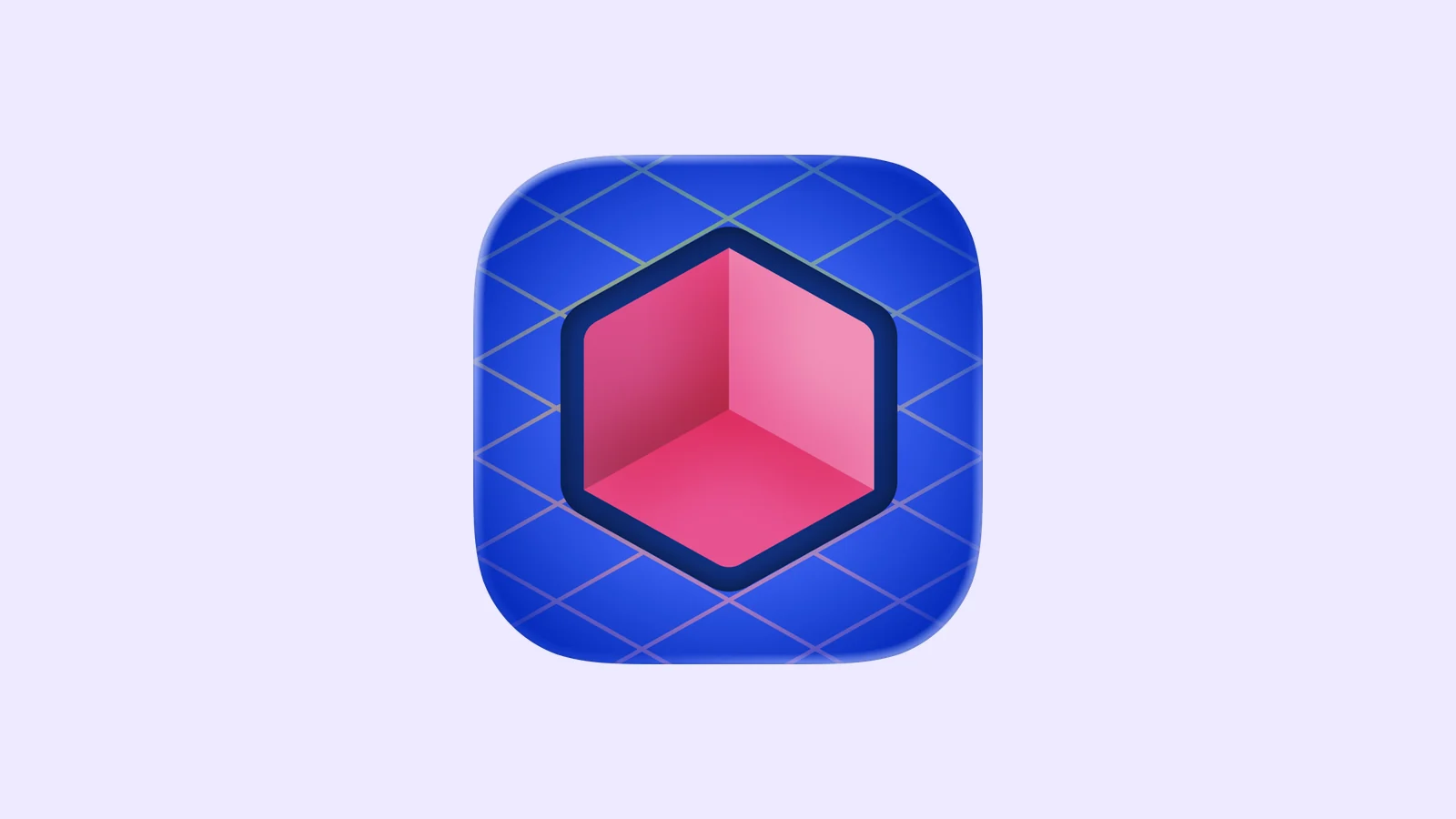 The Rooms app icon centered on a pale blue background